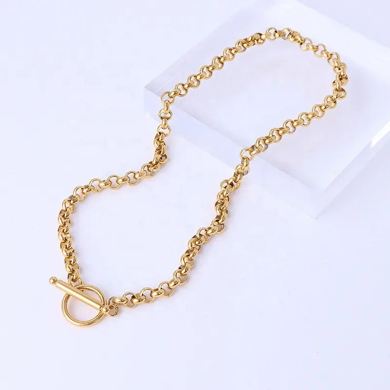 Buckle Chunky Chain Necklace
