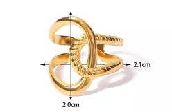 Twist Charm Ring