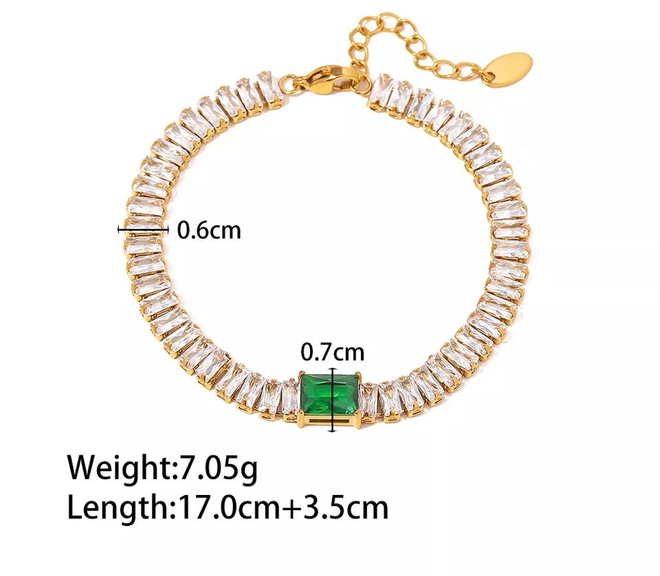 Cubic Zirconia Tennis Bracelet