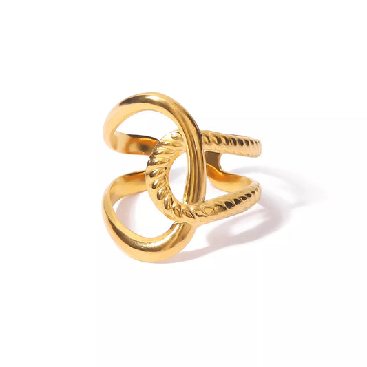 Twist Charm Ring